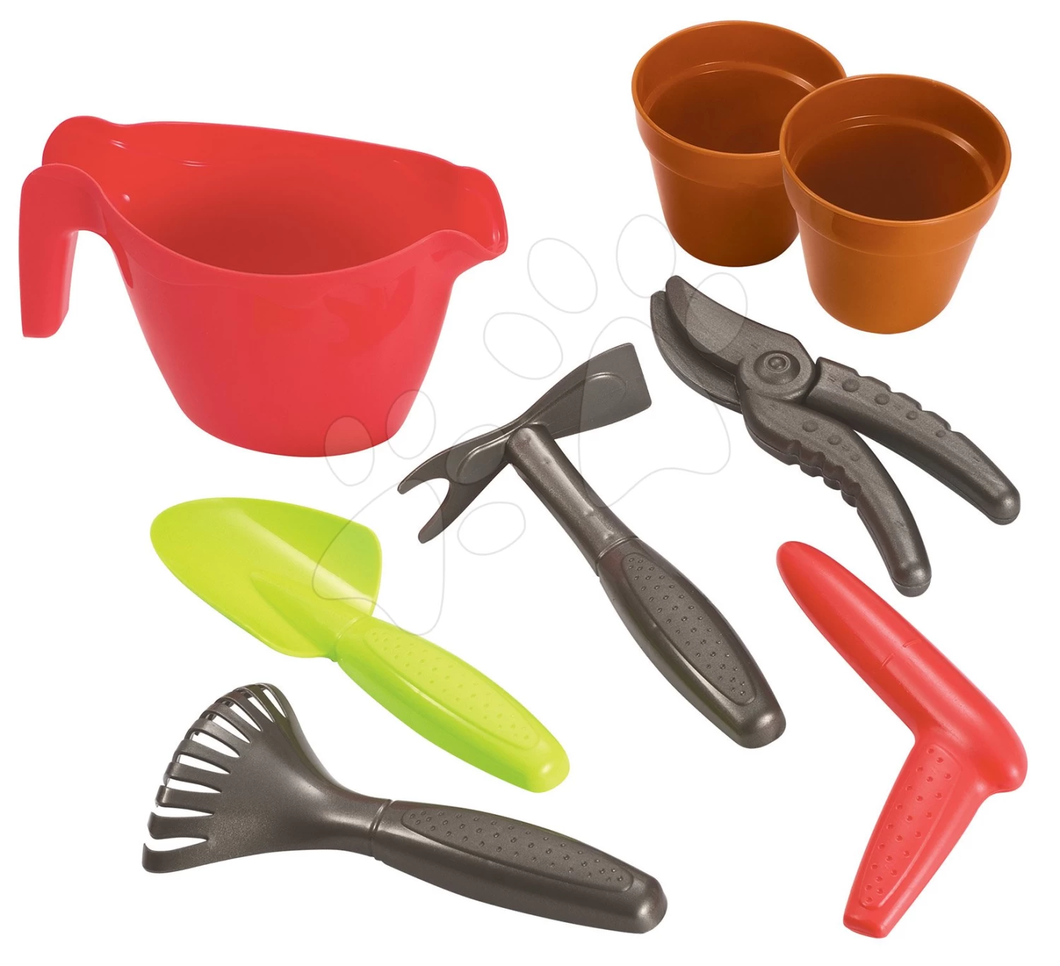 ECOIFFIER Garden & Seasons ÉCoiffierwagen Mit Gartenwerkzeug Mit 8 Accessoires Ab 18 Monaten