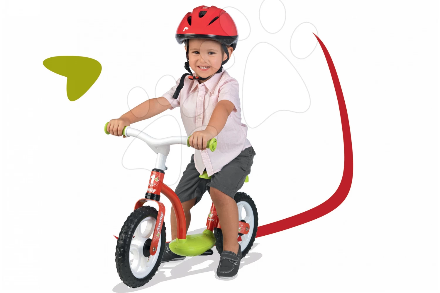 Balance Laufrad Learning Bike Smoby Mit Verstellbarer Sitzhöhe Rot - Gelb Ab 24 Monaten – Bild 6
