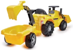 ECOIFFIER Ride On Excavator With Trailer Rutscher Mit Anhänger Écoiffier Mit Stauraum Unter Dem Sitz Ab 12 Monaten ECO498
