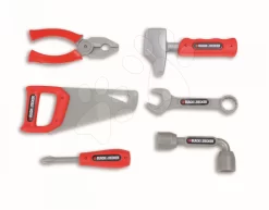 Arbeitsgeräte Black & Decker Smoby Im Korb Mit 6 Stück