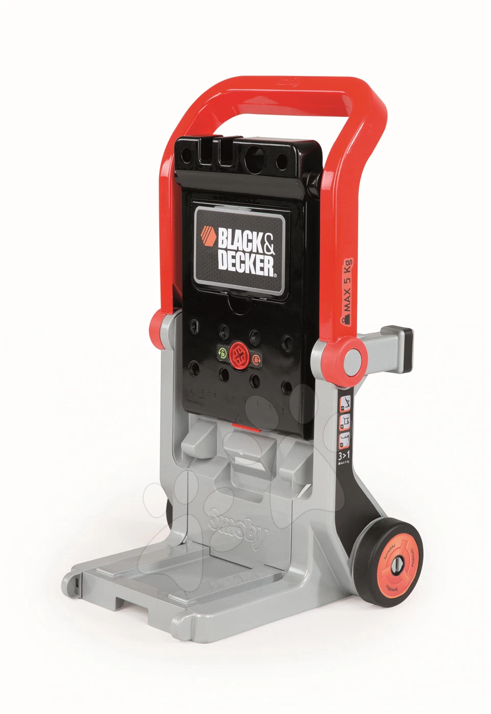 Kinderwerkstatt Black&Decker Devil Workmate 3v1 Smoby Mit Dem Werkzeug Und 18 Teiligem Zubehör