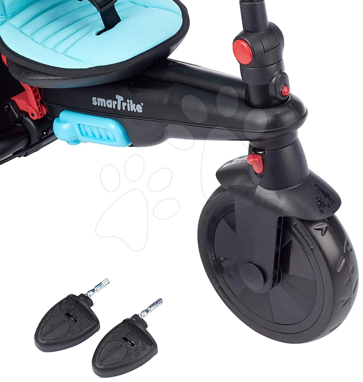 Dreirad Faltbar SmarTfold 400S Blue 6v1 SmarTrike Blau TouchSteering Compact Mit EVA-Rädern Ab 9 Monaten – Bild 12