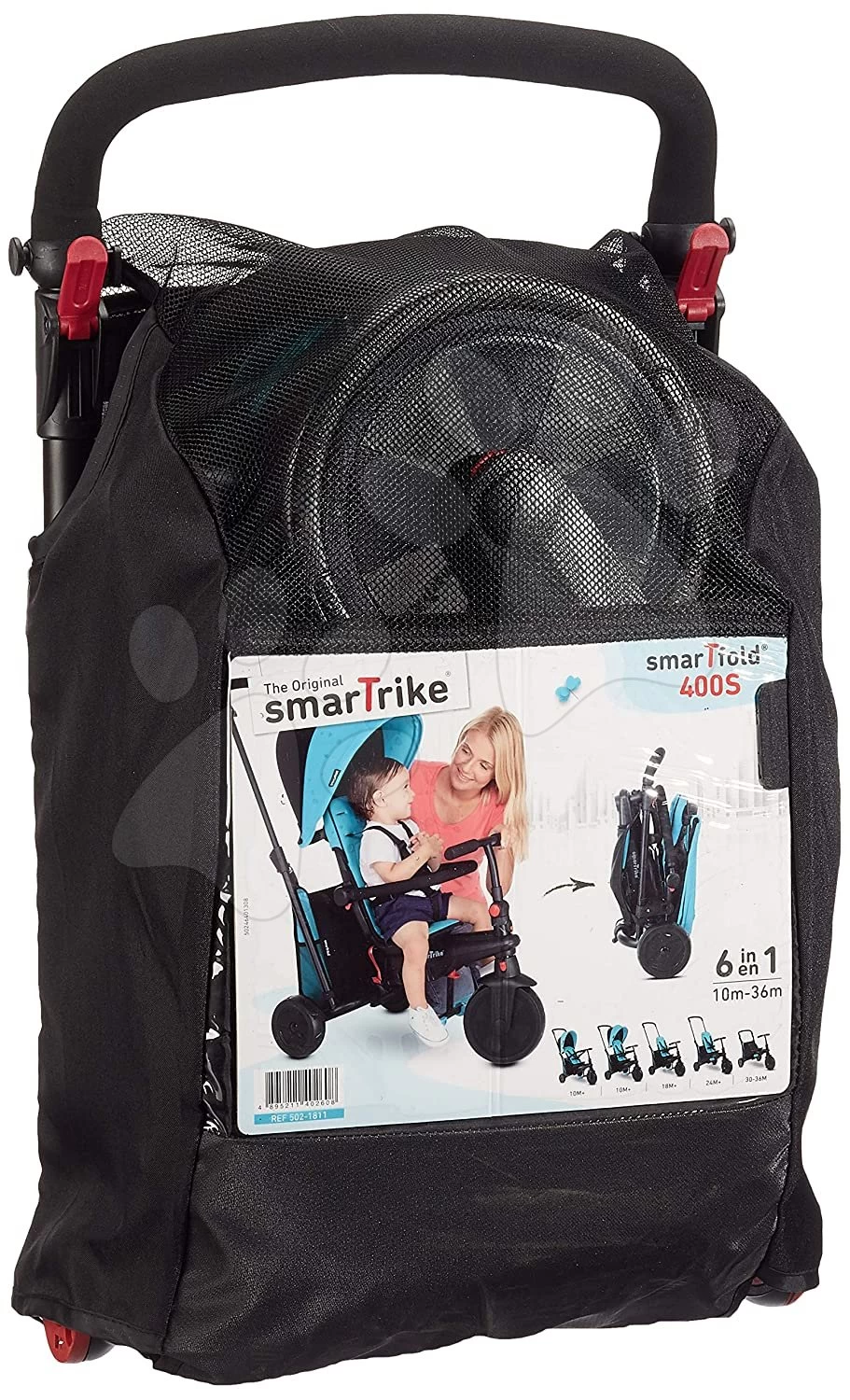 Dreirad Faltbar SmarTfold 400S Blue 6v1 SmarTrike Blau TouchSteering Compact Mit EVA-Rädern Ab 9 Monaten – Bild 14