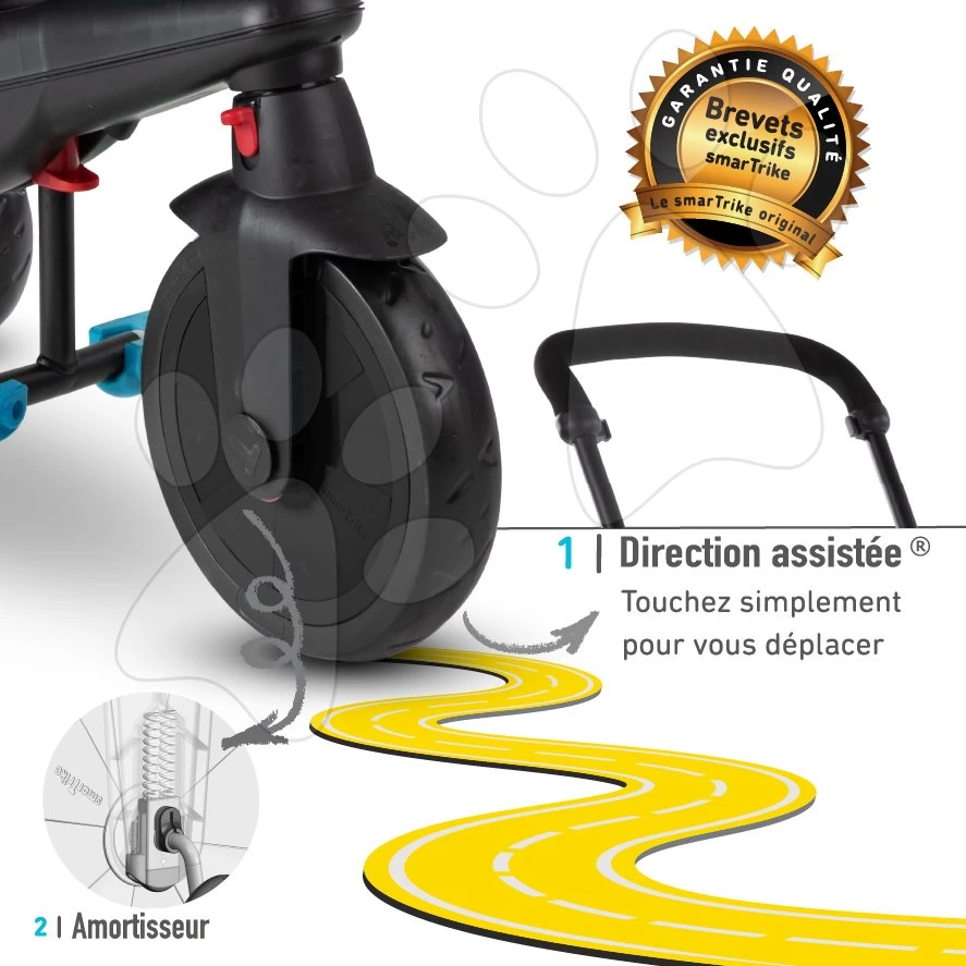 Dreirad Faltbar SmarTfold 400S Blue 6v1 SmarTrike Blau TouchSteering Compact Mit EVA-Rädern Ab 9 Monaten – Bild 7