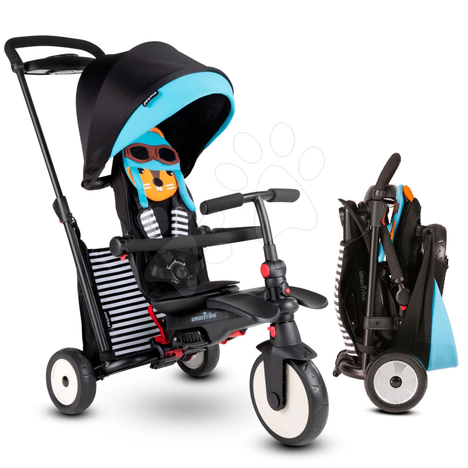 Dreirad Und Kinderwagen STR5 ToT's Squirrel 7in1 SmarTrike Eichhörnchen Mit Klappsitz TouchSteering Mit EVA-Rädern Ab 9 Monaten – Bild 8