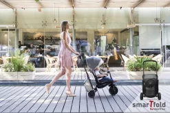 Dreirad Faltbar SmarTfold 600S Melange 7v1 SmarTrike Luxury TouchSteering Gepolstert Mit EVA-Rädern Ab 9 Monaten