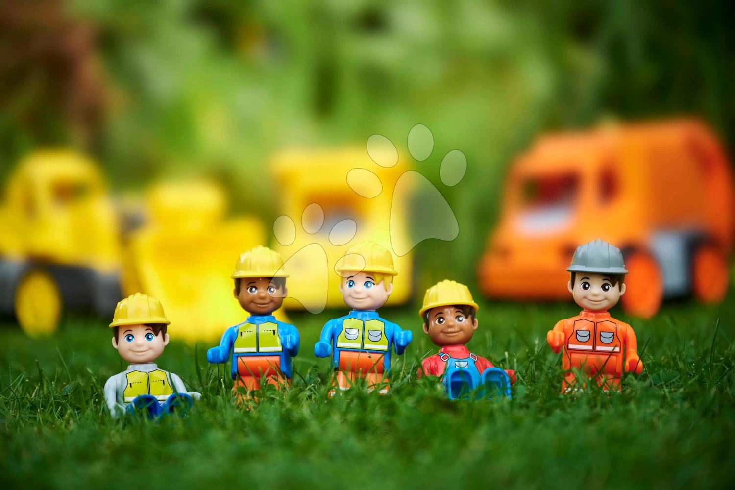 Müllwagen Power Worker Garbage Truck+Figurine BIG Mit Mülleimer Und Beweglichen Teilen - Gummiräder Ab 2 Jahren B54838 – Bild 5