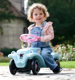 Rutscher-Auto Bobby Car Classic Unicorn BIG Ökologisch -Türkis Mit Hupe Und Trendigen Stickern Ab 12 Monaten BIG56138