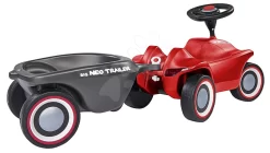 Rutscher-Set Bobby Car Neo BIG Rot Mit Sound Mit 3-Schicht-GummirÀdern Und Ovalem AnhÀnger Mit Wechselbaren Farbfelgen