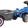 Rutscherset Bobby Car Neo BIG Blau Sound Mit 3-Schicht-Gummirädern Mit Ovalem Anhänger Und Führungsschiene Mit Ergonomischer Rücke