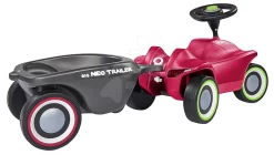 Rutscher-Set Bobby Car Neo BIG Rosa Mit Sound Mit 3-lagigen GummirÀdern Und Ovalem AnhÀnger Mit Wechselbaren Farbfelgen
