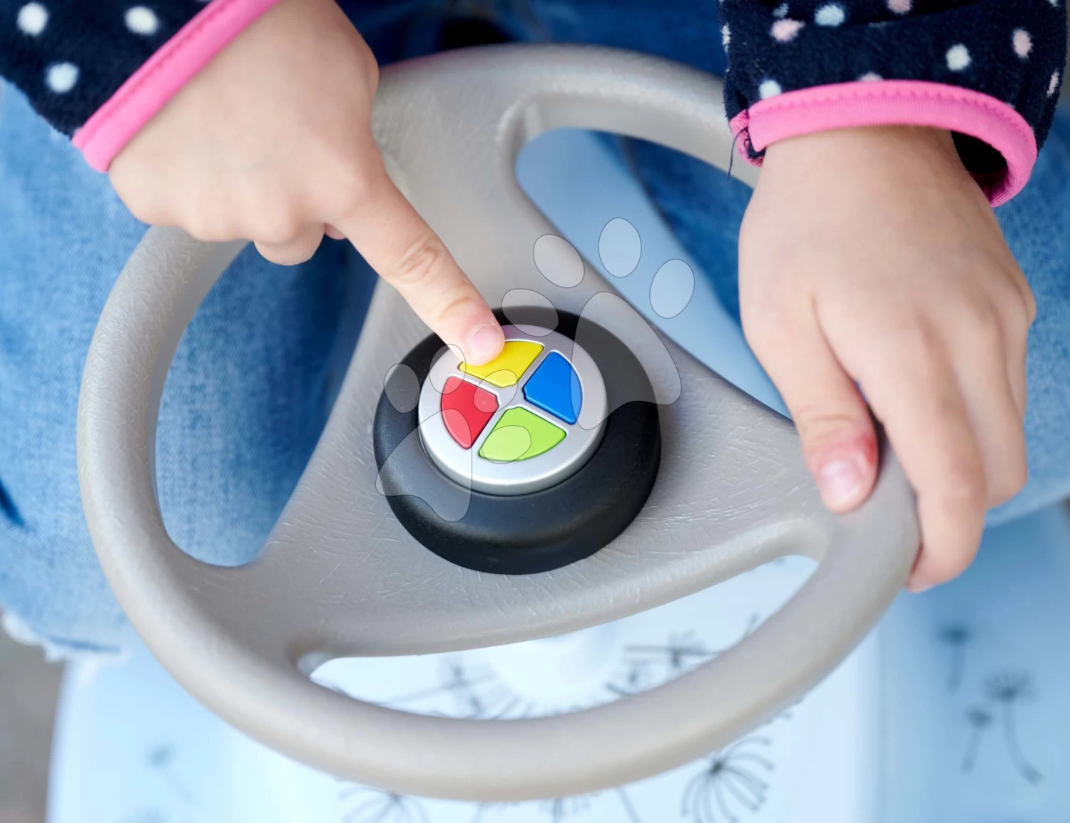 Elektronische Hupe Funny Sound Horn Big Passend Für Alle BIG Fahrzeuge Rutschfahrzeuge Und Traktoren Mit 8 Sounds B56496