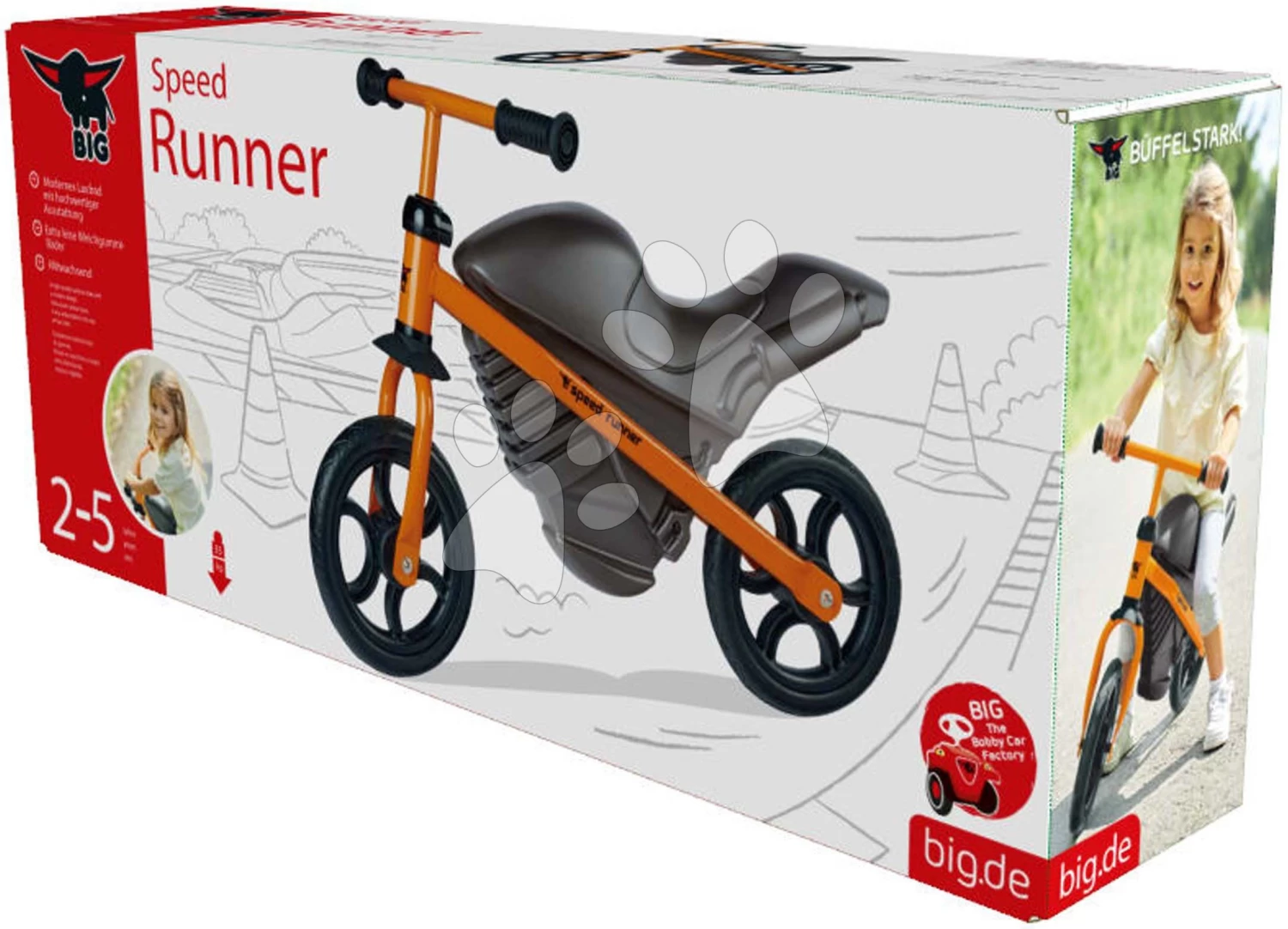 Laufrad Motorrad Speed Runner Big Mit Höhenverstellbarem Sitz Und Lenker Ab 18 Monaten – Bild 8