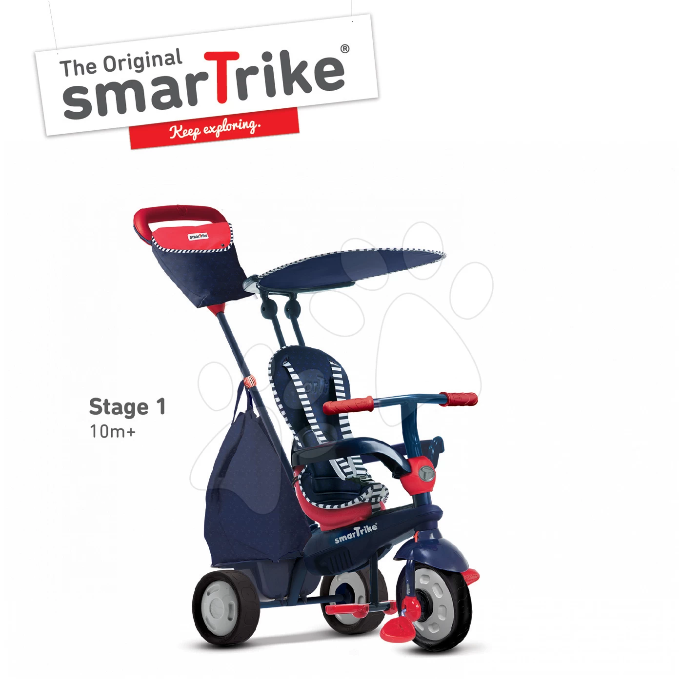 Dreirad Shine 4in1 Blue&Red Touch Steering SmarTrike Blau-rot Ab 10 Monaten â Bild 4
