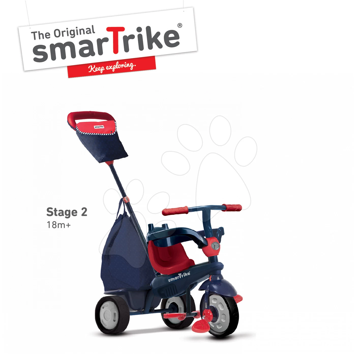Dreirad Shine 4in1 Blue&Red Touch Steering SmarTrike Blau-rot Ab 10 Monaten â Bild 5