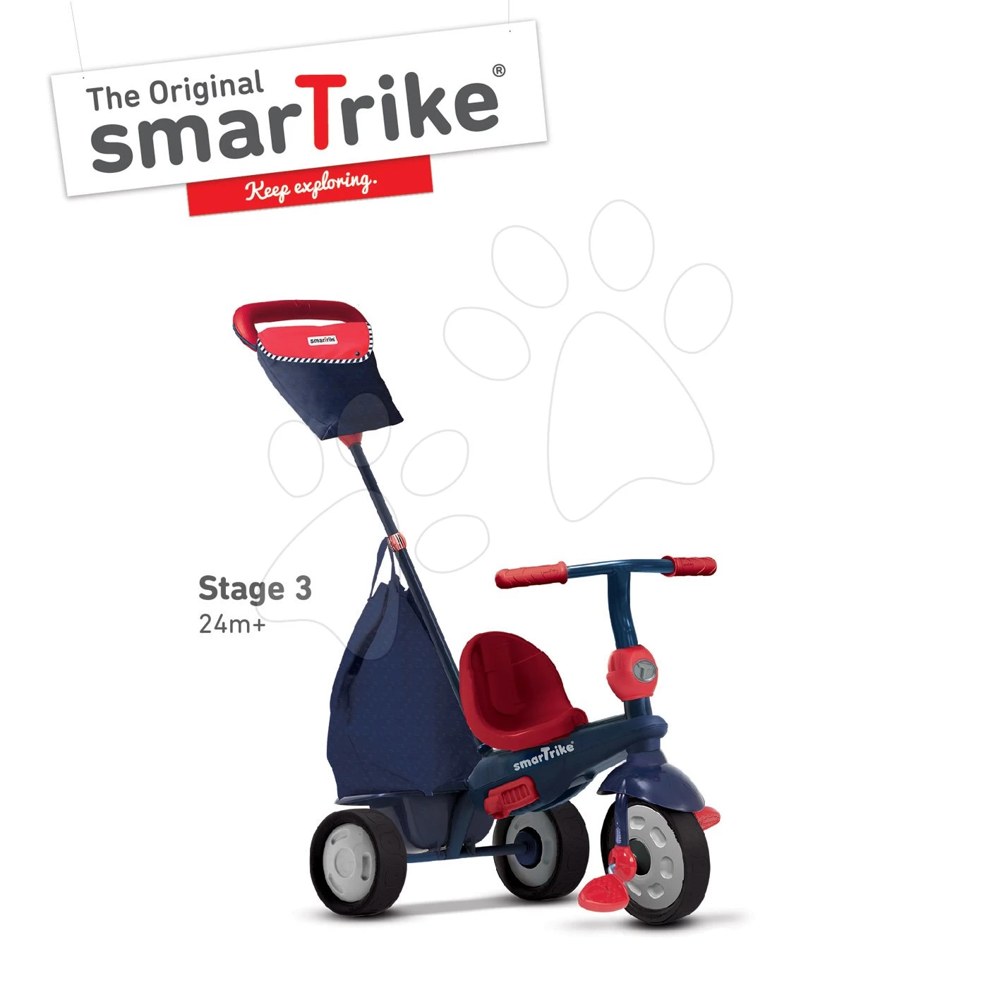 Dreirad Shine 4in1 Blue&Red Touch Steering SmarTrike Blau-rot Ab 10 Monaten â Bild 6