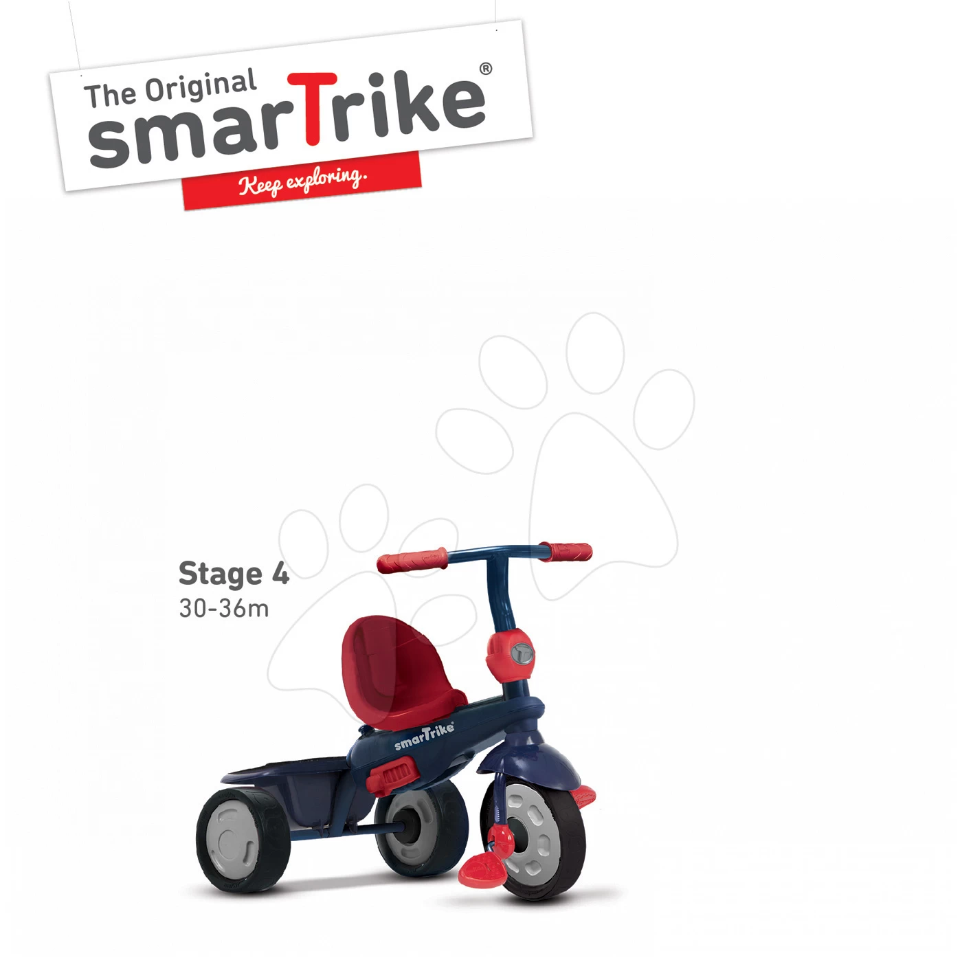 Dreirad Shine 4in1 Blue&Red Touch Steering SmarTrike Blau-rot Ab 10 Monaten â Bild 7