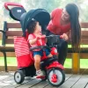 Dreirad SWING DLX 4in1 Red TouchSteering SmarTrike Mit Schalldämpfer Und Leerlauf + UV-Filter Rot-schwarz Ab 10 Monaten