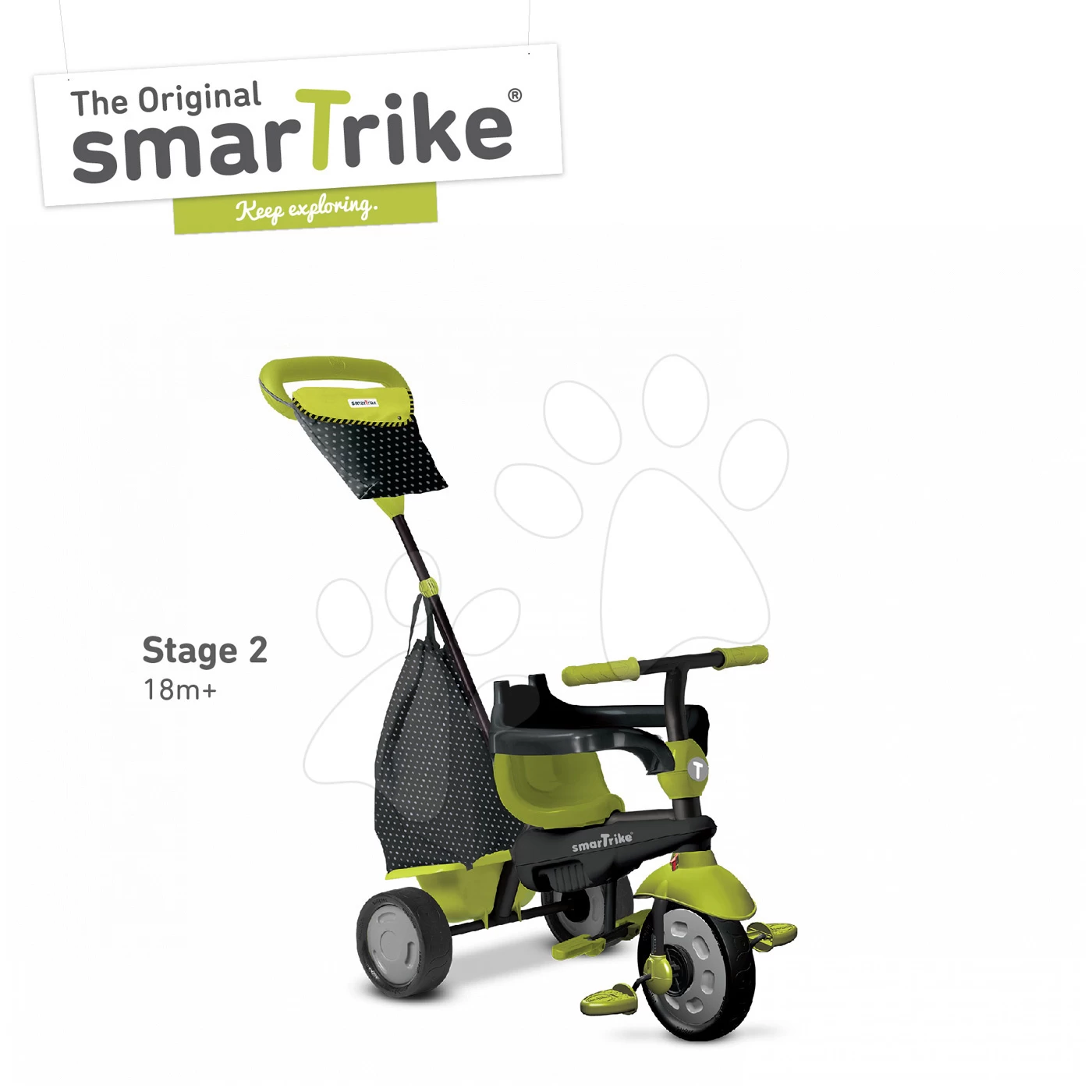 Dreirad Glow Touch Steering 4v1 Black&Green SmarTrike Grün-schwarz Ab 10 Monaten – Bild 2