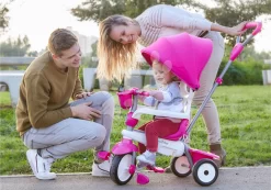 Dreirad Breeze Plus Pink Classic SmarTrike Touch Steering Steuerung Mit Flaschenhalter Und Gummirädern Mit Stoßdämpfer Ab 15 Monaten