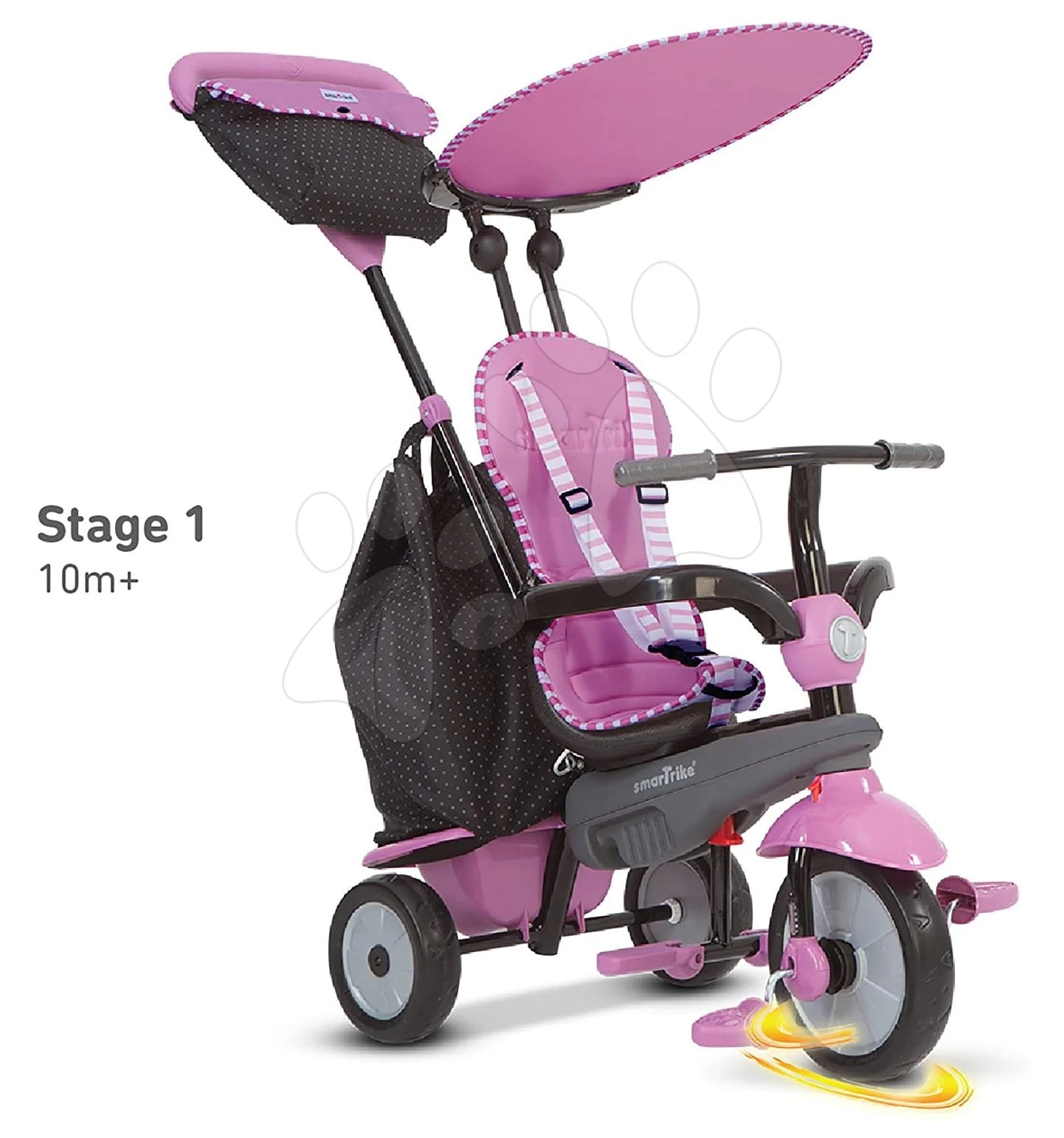 Dreirad Shine 4in1 Touch Steering Grau&Pink SmarTrike Grau-rosa Ab 10 Monaten â Bild 5
