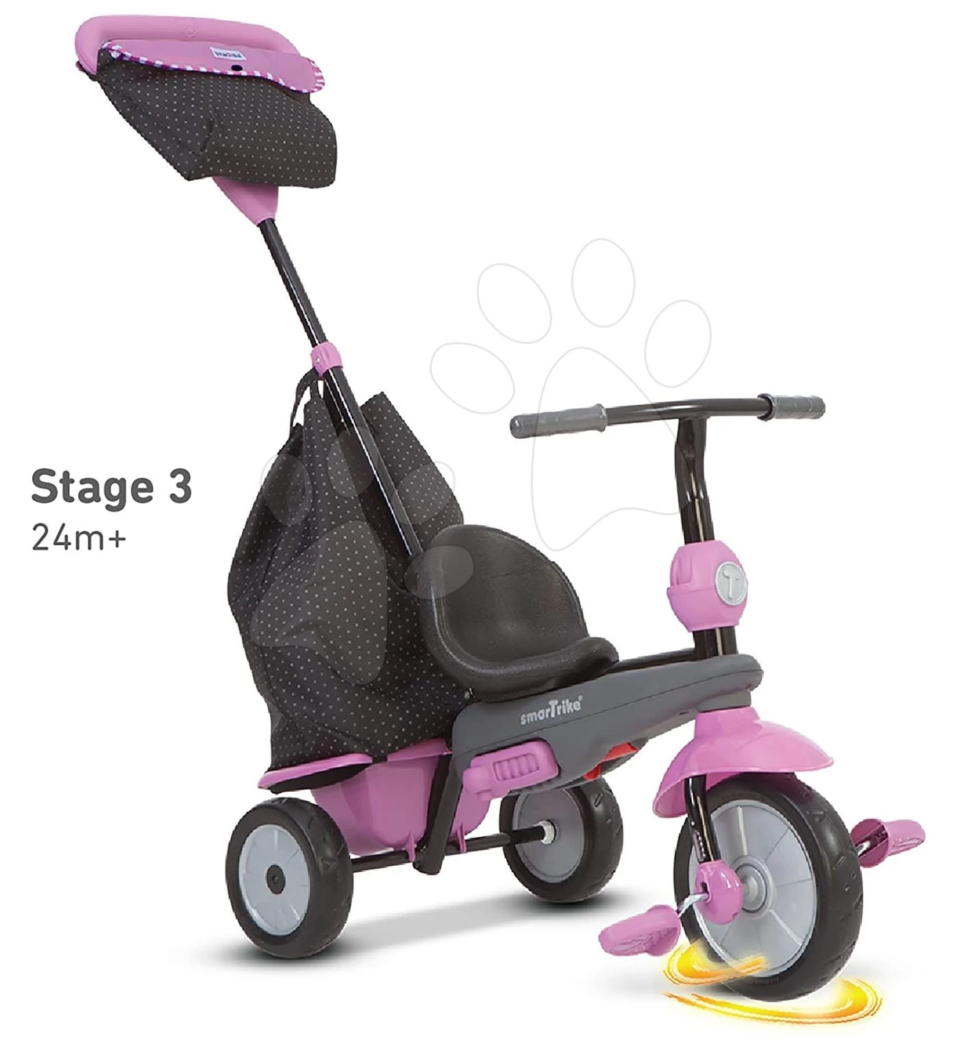 Dreirad Shine 4in1 Touch Steering Grau&Pink SmarTrike Grau-rosa Ab 10 Monaten â Bild 11