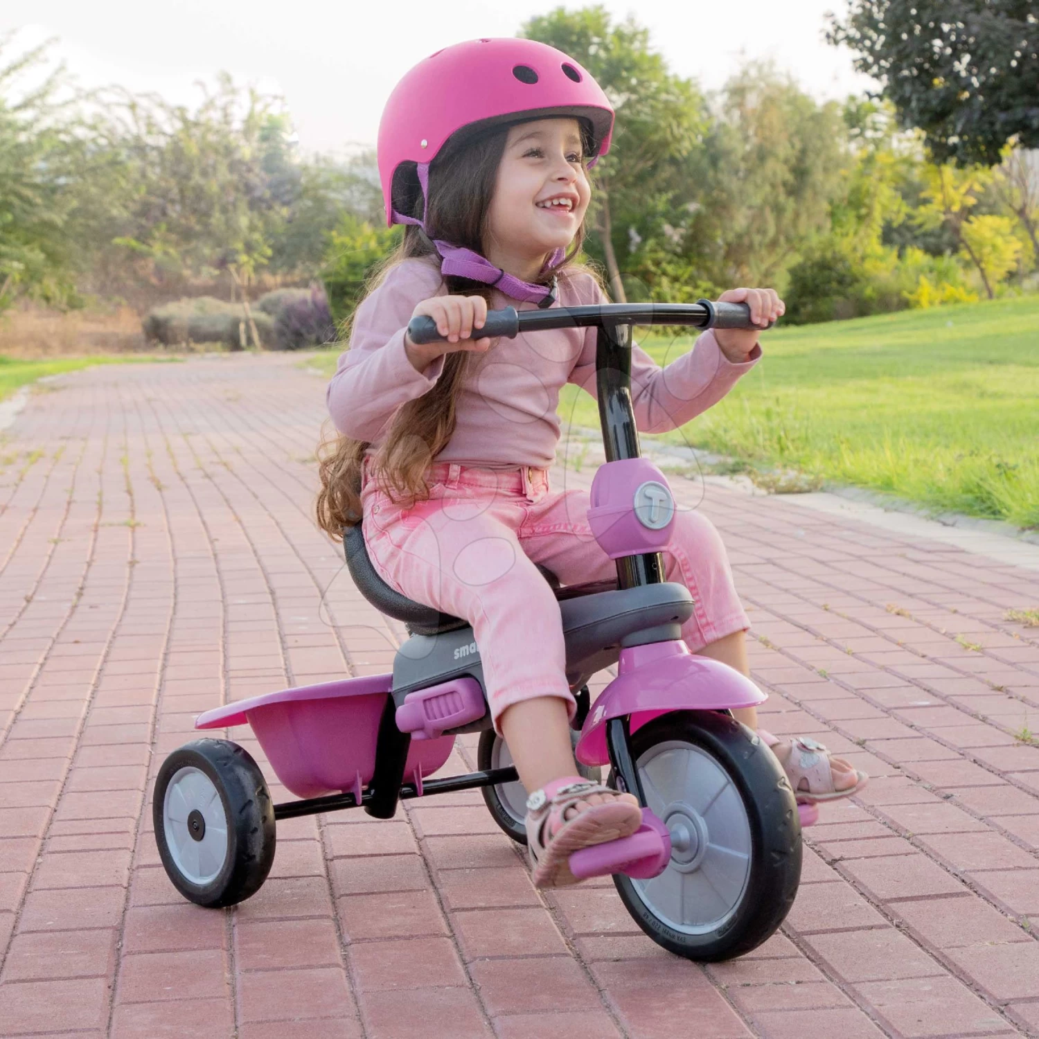 Dreirad Shine 4in1 Touch Steering Grau&Pink SmarTrike Grau-rosa Ab 10 Monaten â Bild 3