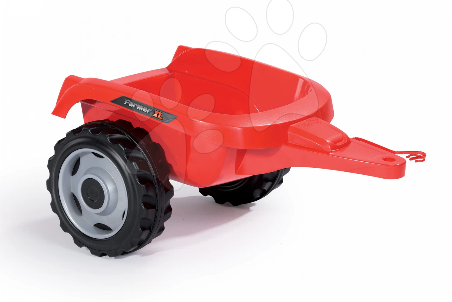 Trettraktor-Set Farmer XL Smoby Mit Anhänger Und Werkstattwagen Cars Mack Truck – Bild 4