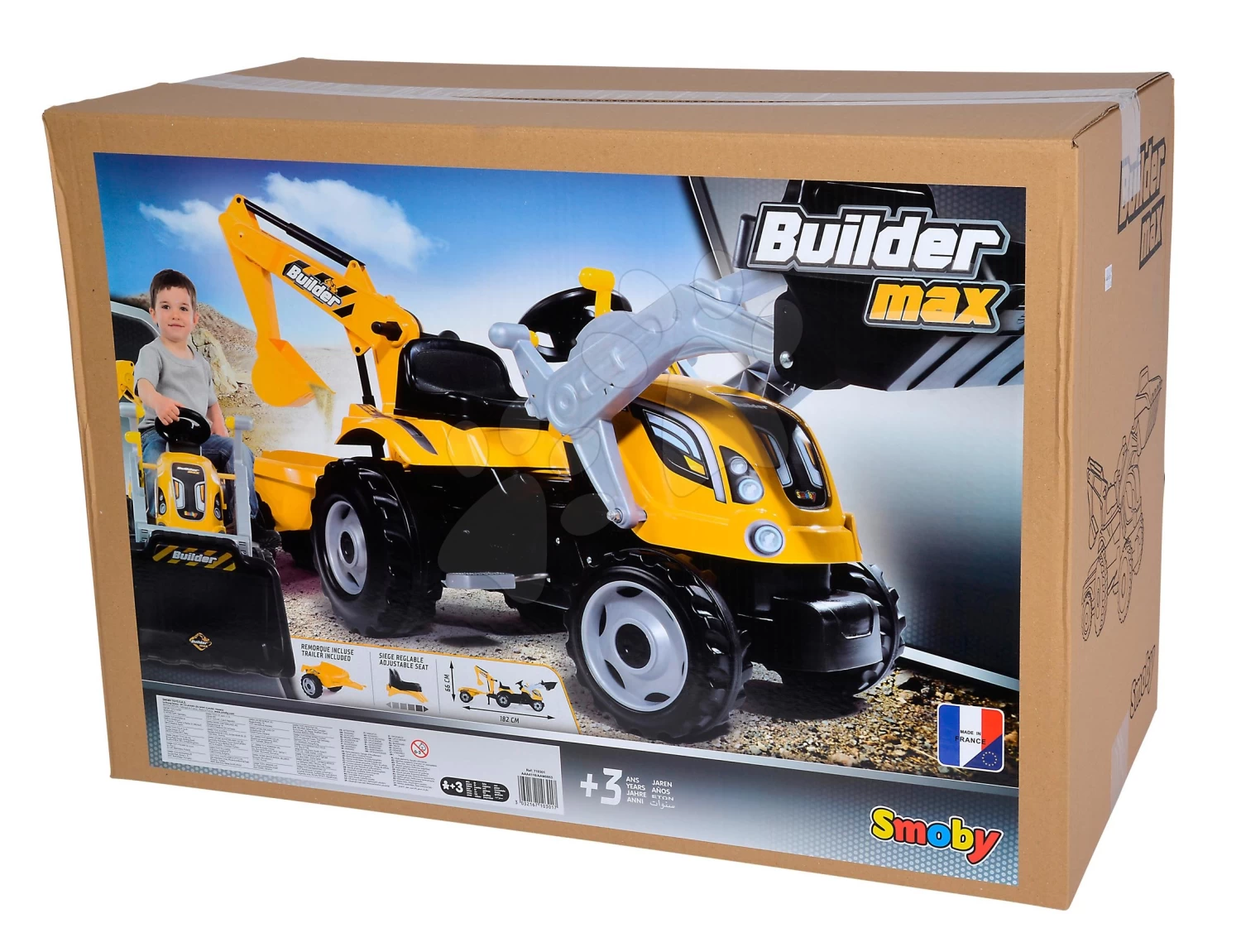 Traktor Mit Bagger Und Lader Builder Max Smoby Mit Skilift Zum Tretten â Bild 15