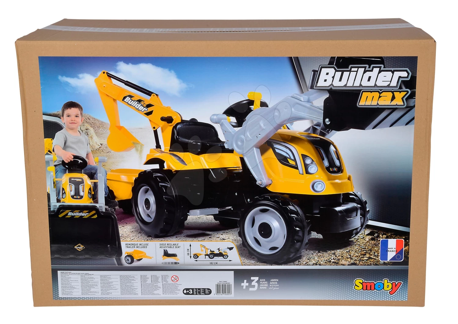 Traktor Mit Bagger Und Lader Builder Max Smoby Mit Skilift Zum Tretten â Bild 16