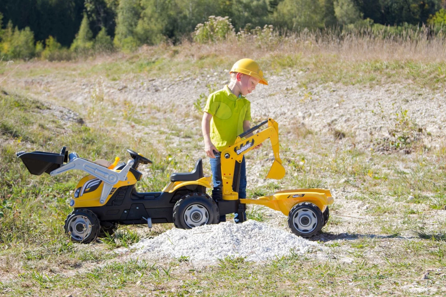 Traktor Mit Bagger Und Lader Builder Max Smoby Mit Skilift Zum Tretten â Bild 10