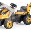 Trettraktor Mit Lader Und Bagger Builder Max Tractor+Trailer Smoby Mit Verstellbarem Sitz Und Ton 182 Cm