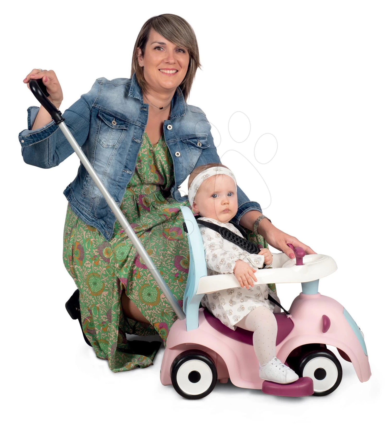 Rutschfahrzeug Erweitbar Maestro Ride-On Pink 3in1 Smoby Mit 3 Tonen Und Eine Führungsschiene Mit Laufstahl - Magische Augen Ab 6 Monaten – Bild 6