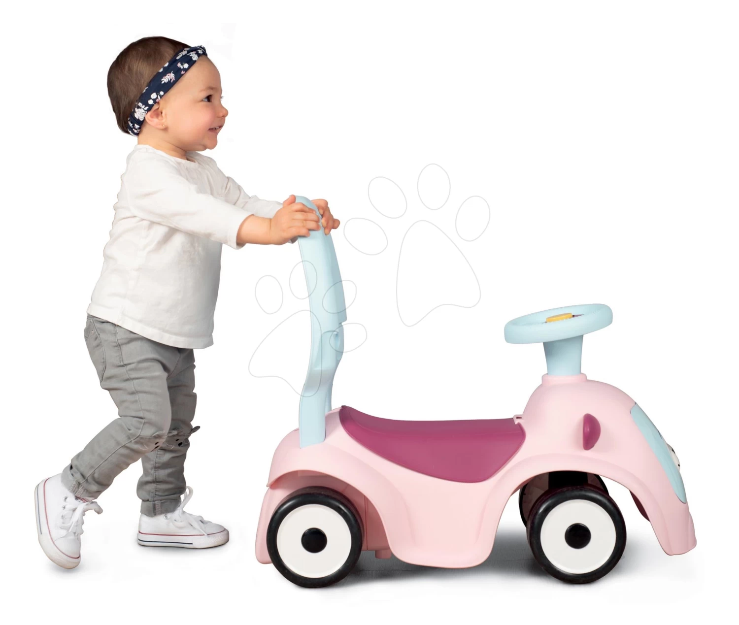 Rutschfahrzeug Erweitbar Maestro Ride-On Pink 3in1 Smoby Mit 3 Tonen Und Eine Führungsschiene Mit Laufstahl - Magische Augen Ab 6 Monaten – Bild 7