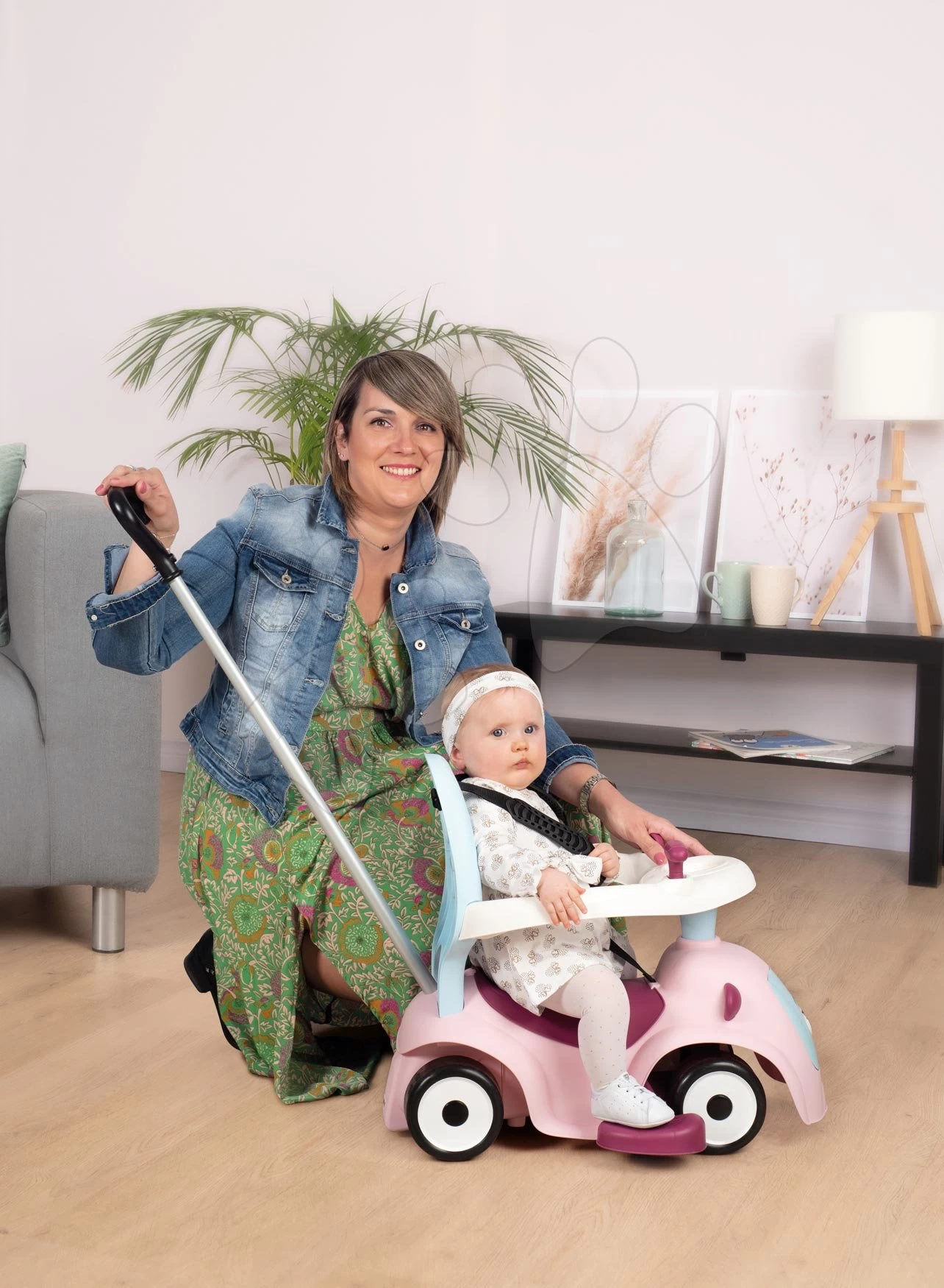 Rutschfahrzeug Erweitbar Maestro Ride-On Pink 3in1 Smoby Mit 3 Tonen Und Eine Führungsschiene Mit Laufstahl - Magische Augen Ab 6 Monaten – Bild 9
