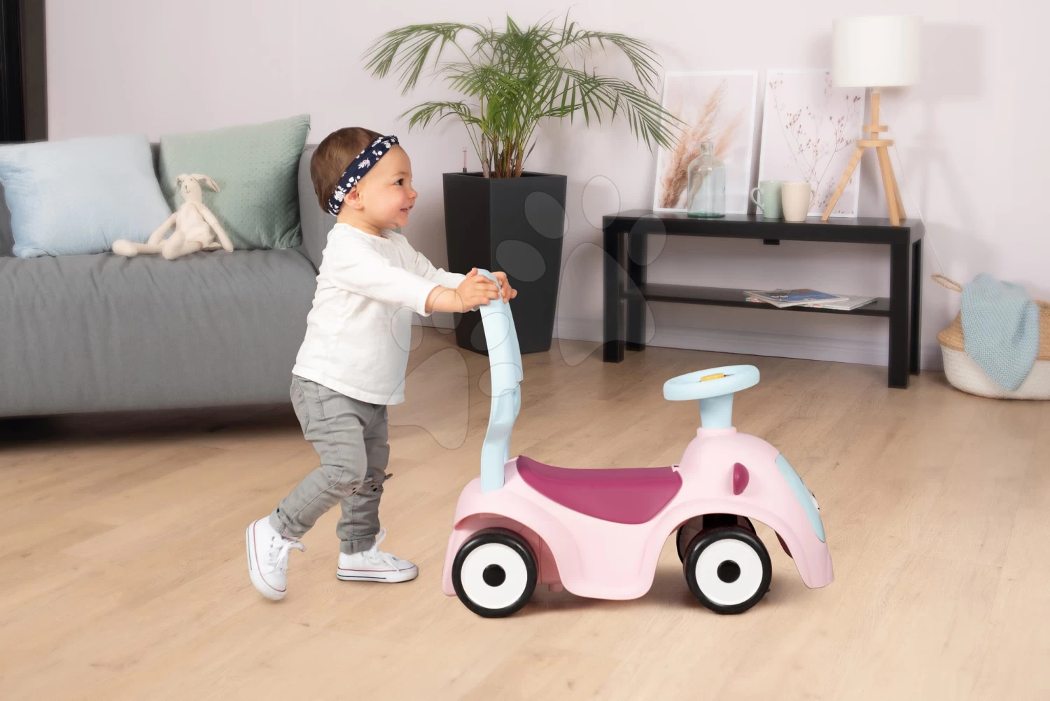 Rutschfahrzeug Erweitbar Maestro Ride-On Pink 3in1 Smoby Mit 3 Tonen Und Eine Führungsschiene Mit Laufstahl - Magische Augen Ab 6 Monaten – Bild 10