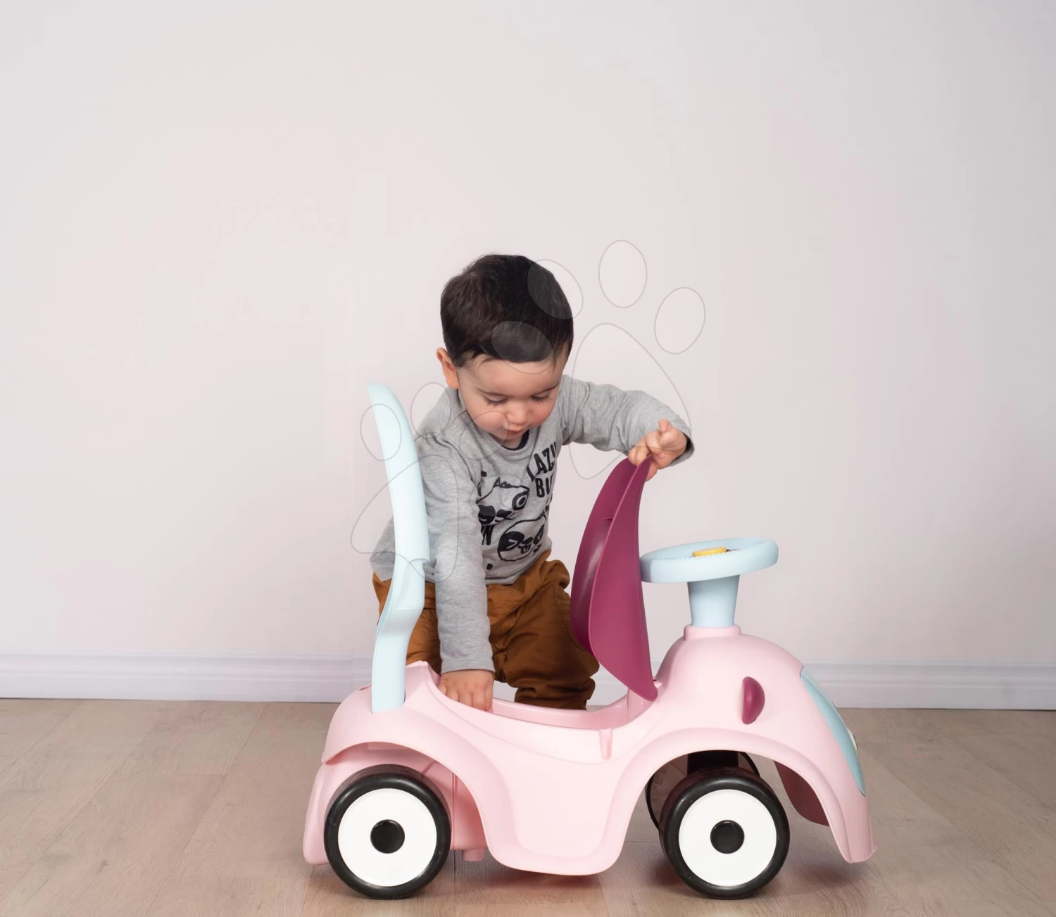 Rutscher-Set Erweiterbar Mit Sound Maestro Ride-On Pink 3in1 Smoby Mit Schaukelauflage â Bild 16