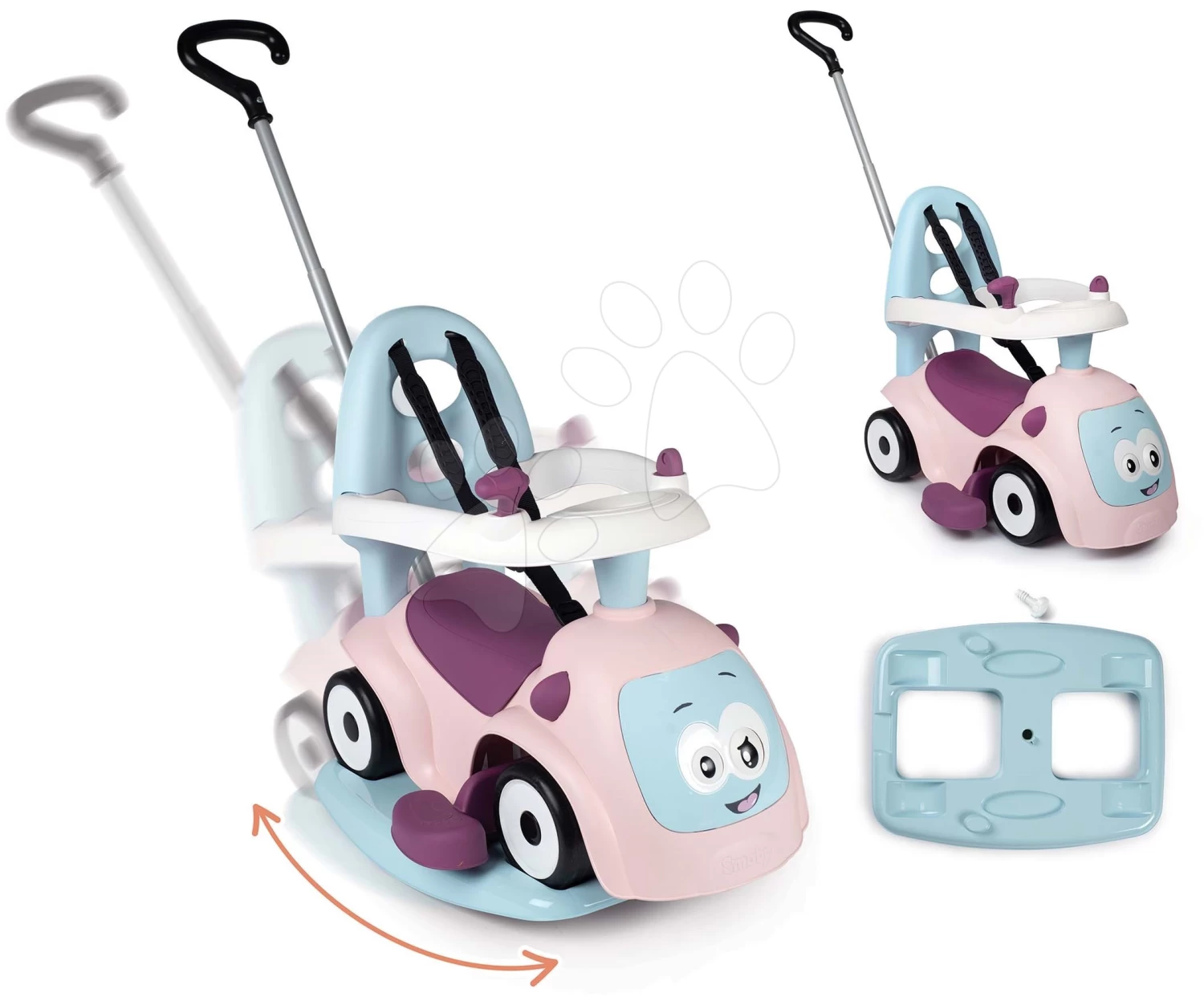 Rutscher-Set Erweiterbar Mit Sound Maestro Ride-On Pink 3in1 Smoby Mit Schaukelauflage â Bild 20