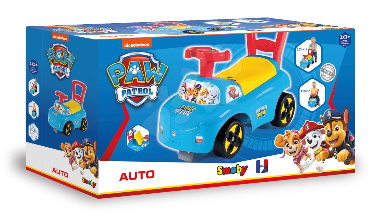 Rutschfahrzeug Und Lauflernhilfe Paw Patrol Smoby Mit Rückenlehne Und Stauraum Ab 10 Monaten – Bild 5