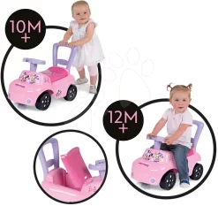 Rutschauto Und Lauflernhilfe Minnie Auto Ride-On Disney Smoby Mit Rückenlehne Und Stauraum Ab 10 Monaten54*27*40 Cm SM720532