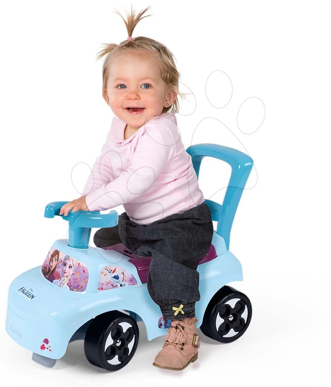 Rutschfahrzeug Und Lauflernhilfe Frozen Auto Ride-On Disney Smoby Mit Rückenlehne Und Stauraumab 10 Monaten SM720533 – Bild 4
