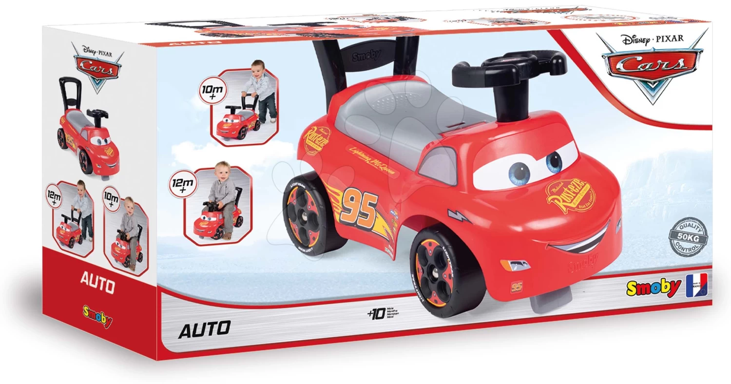 Rutschauto Und Lauflernhilfe Cars Auto Ride-On Disney Smoby Mit Rückenlehne Und Stauraum Ab 10 Monaten SM720534 – Bild 6
