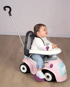 Rutscher-Set Erweiterbar Mit Sound Maestro Ride-On Pink 3in1 Smoby Mit Weichem Textilbezug