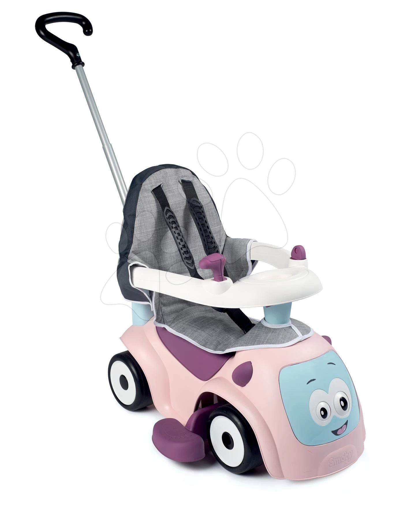 Rutscher-Set Erweiterbar Mit Sound Maestro Ride-On Pink 3in1 Smoby Mit Weichem Textilbezug â Bild 3