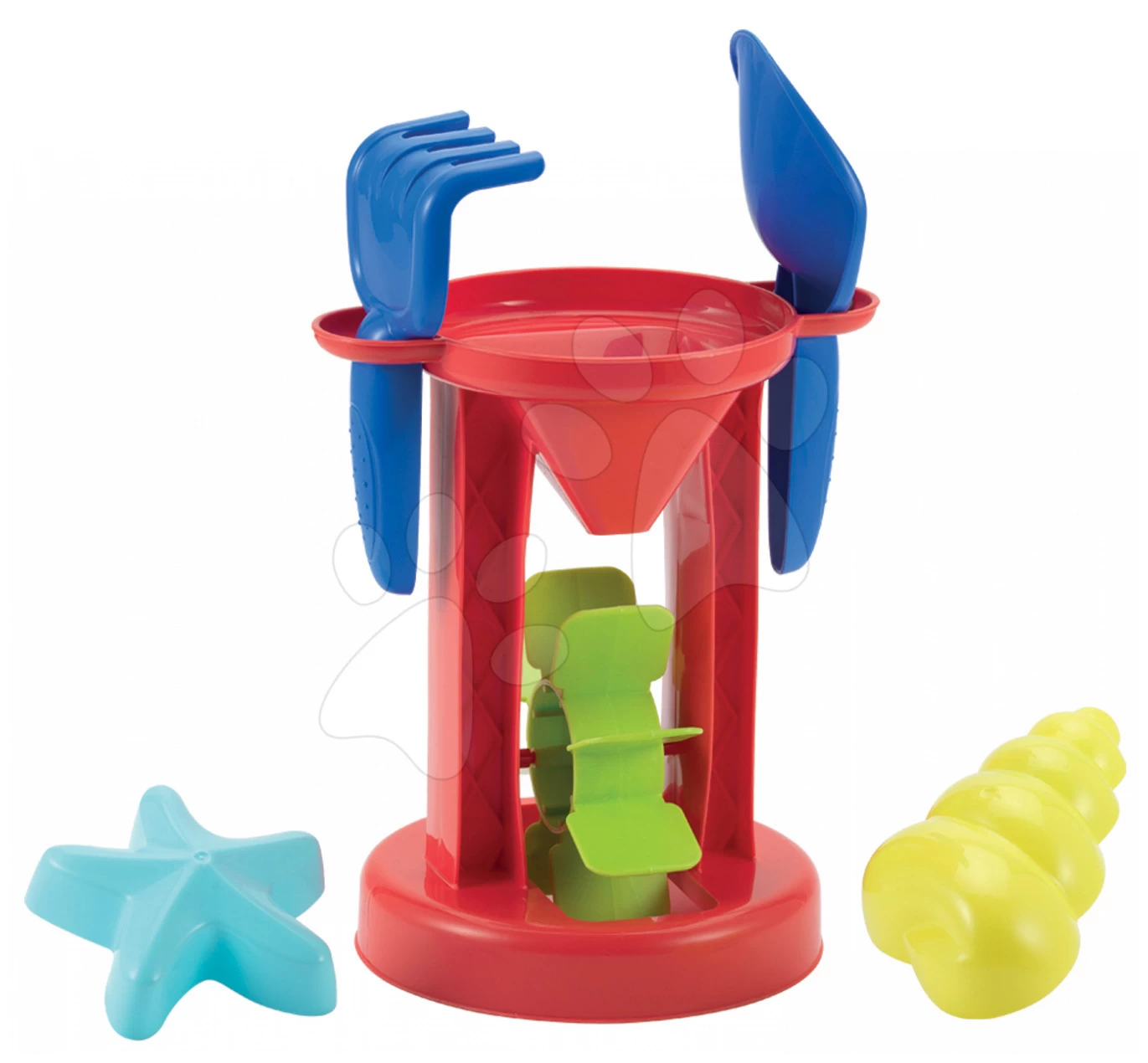 Set Rutsche Toboggan Funny Smoby Länge 2m Und Spieltisch Wasser&Sand Mit Mühle Ab 24 Monaten – Bild 4