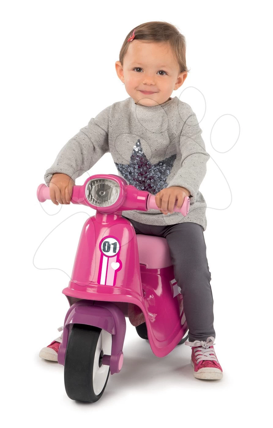 Rutscher-Set Scooter Pink Smoby Mit Gummirädern Und Rutsche Toboggan Mit Wasser- Und Eimerset Ab 18 Monaten – Bild 2