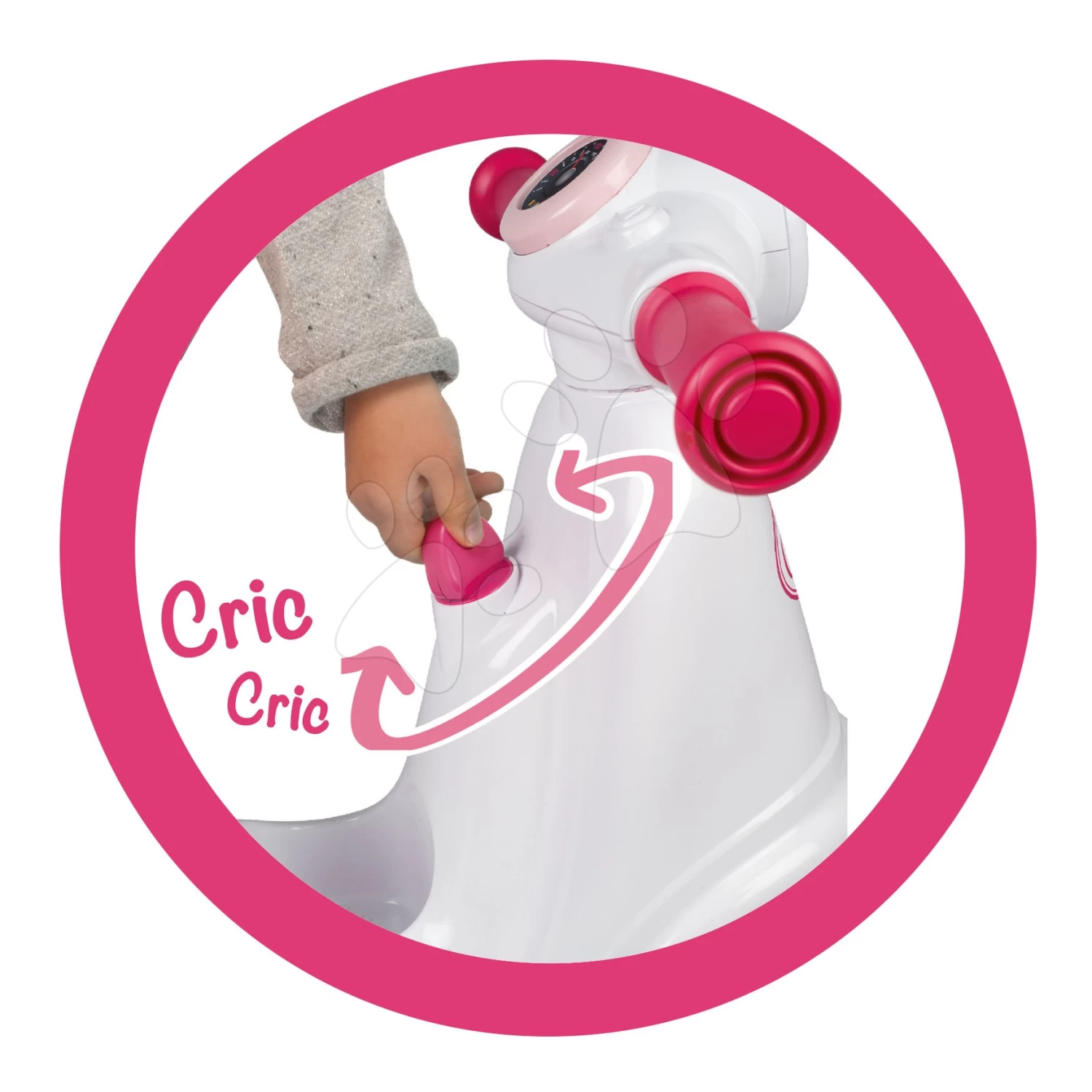 Laufrad Mottorad Mit Dem Körbchen Corolle Scooter Smoby Mit Gummirädern Stauraum Und Mechanischem Schlüssel Ab 18 Monaten – Bild 5