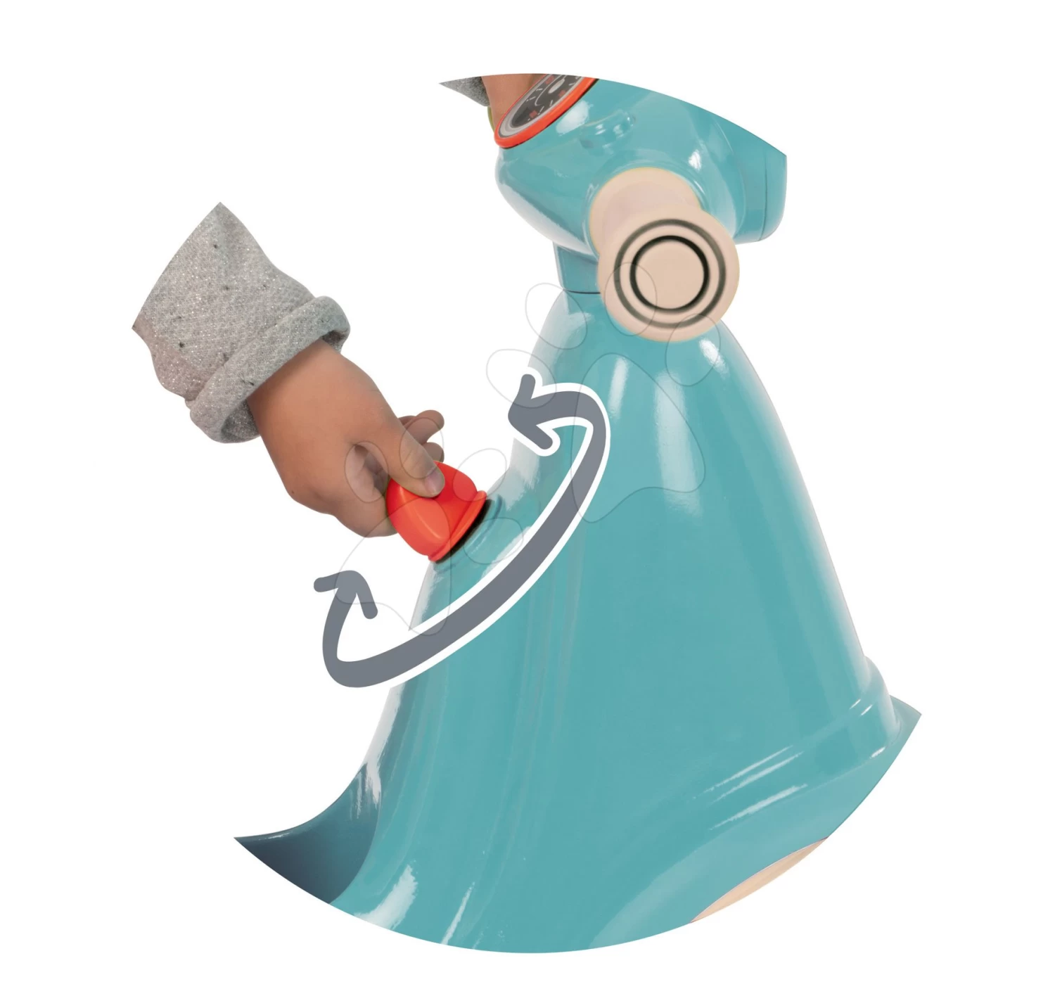 Laufrad Motorrad Mit Scheinwerfer Scooter Blue Smoby Mit Gummirädern Blau-grau Ab 18 Monaten – Bild 3