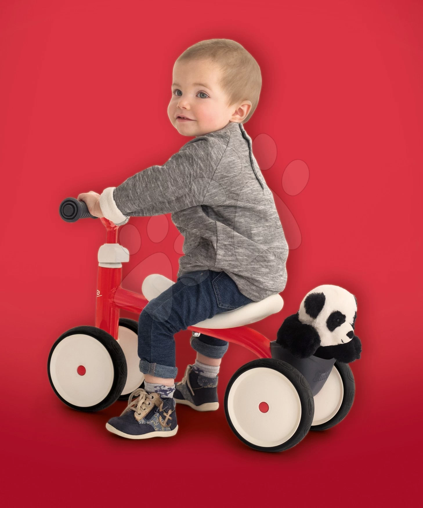 Rutschfahrzeug Rookie Red Smoby Mit Metallkonstruktion Und Drehbarem Lenker Ab 12 Monaten â Bild 16