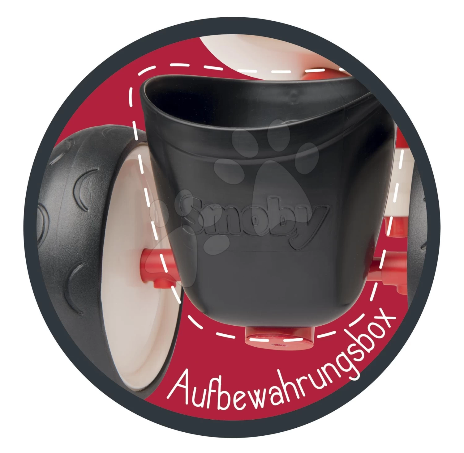 Rutschfahrzeug Rookie Red Smoby Mit Metallkonstruktion Und Drehbarem Lenker Ab 12 Monaten â Bild 8